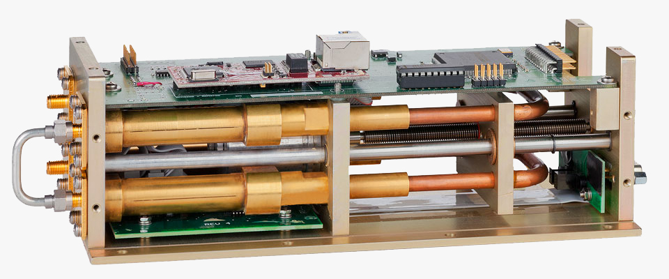 Colby Programmable Delay Line trombone assembly in longest delay position