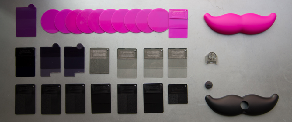 Lyft Glowstache color samples